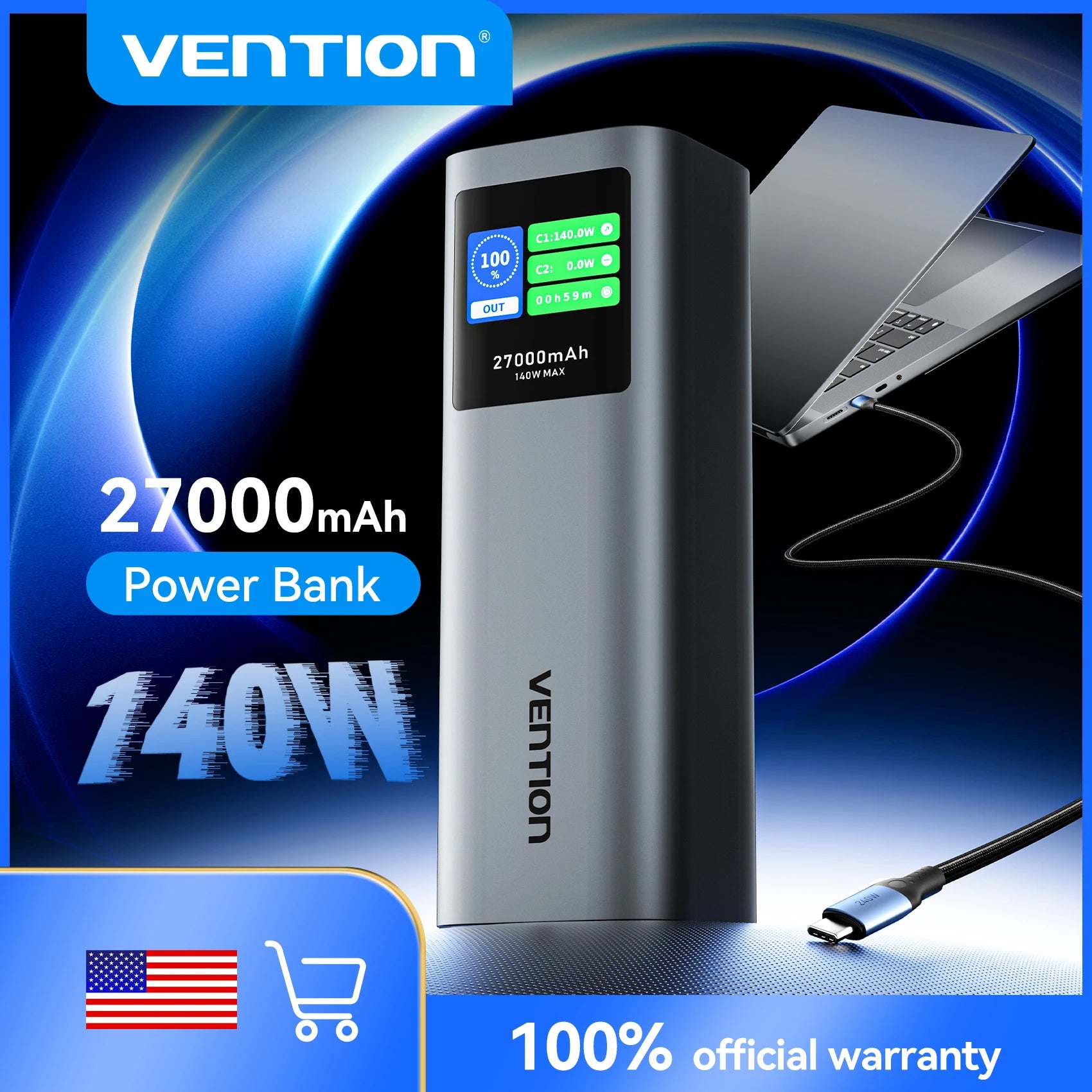 Vention 140W power bank