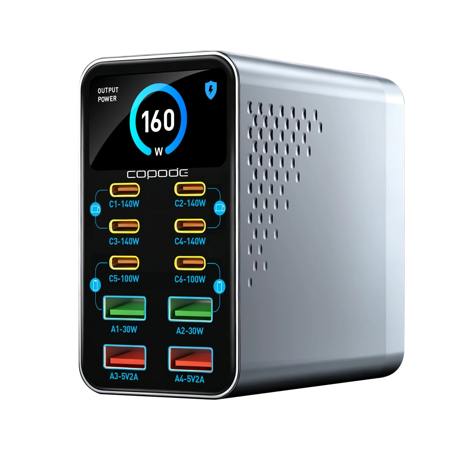 GaN desktop charging station